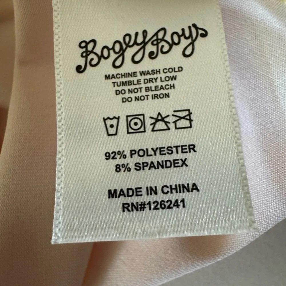 Bogey Boys by Macklemore Yellow Argyle Diamond Polo Golf Shirt, Size‎ L, NWT - Picture 10 of 10